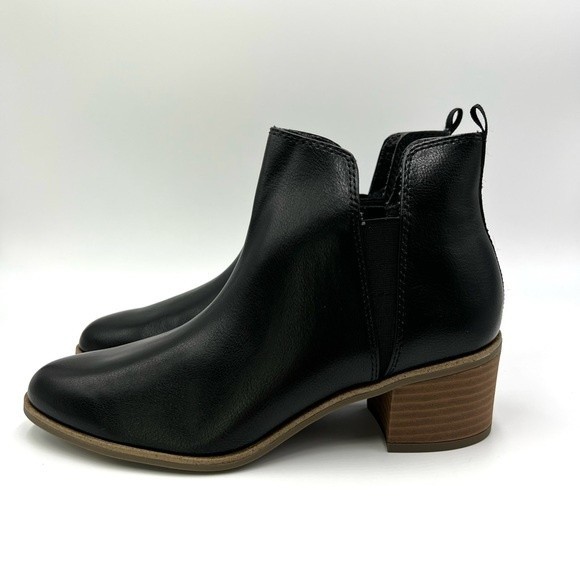 Dr. Scholl's Women's Teammate Black Vegan Leather Ankle Boots Booties 8 NEW - Picture 7 of 13